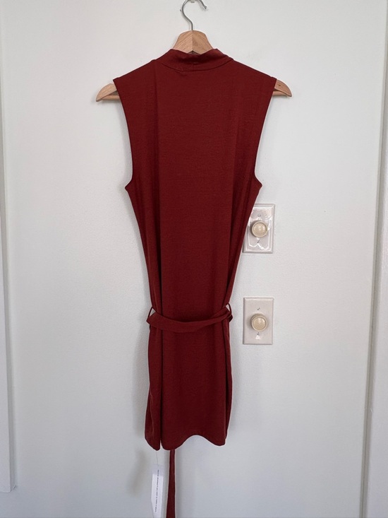 Reformation || Jemma Knit Dress in Fig Jam Rust Red Orange Medium NWT